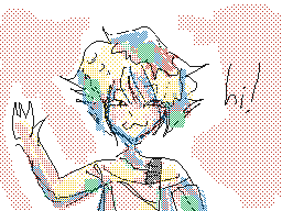hiii im new!! i love flipnote so i thought id give doodle swarm a try. pretty cool. i like drawing on one layer. ok bye