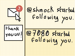 Thank you @shmock and @7080 for youre following ! Idk if is important here, but I want to thank you !